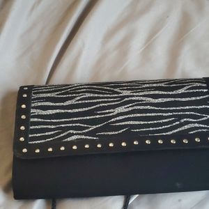Black, small side purse